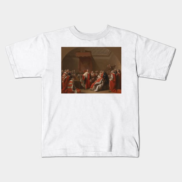 The Death of Chatham by Benjamin West Kids T-Shirt by Classic Art Stall